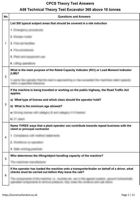 mini excavator tests|excavator 360 test questions.